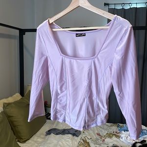 Lavender corset fit top by Hot Lava